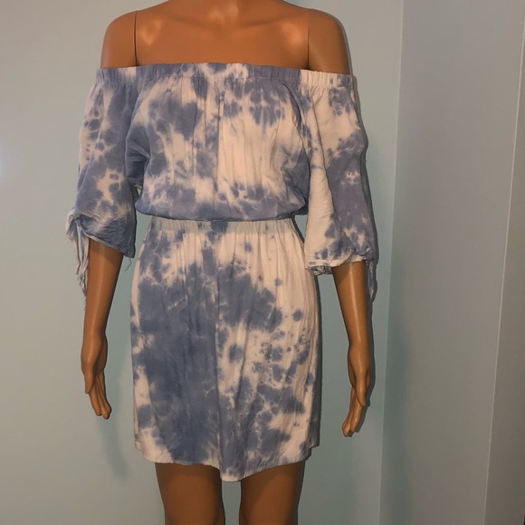 J for Justify Dresses & Skirts - Off the Shoulder Tye-Dye Dress